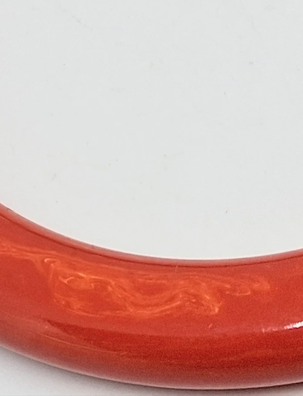* Vintage Art Deco Fiesta Red Marbled Bakelite Bracelet
